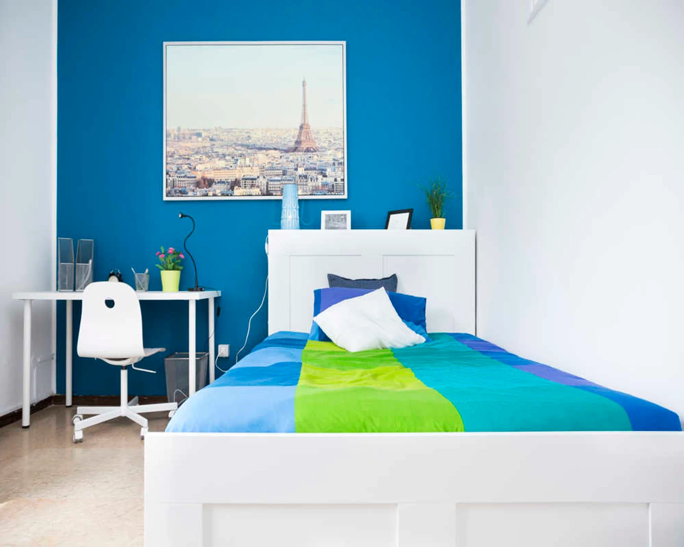 Habitación asequible para estudiantes con buena iluminación en 