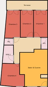 Privatzimmer im Wohnheim in der 198 Rue de Paris, bild 4 von 4