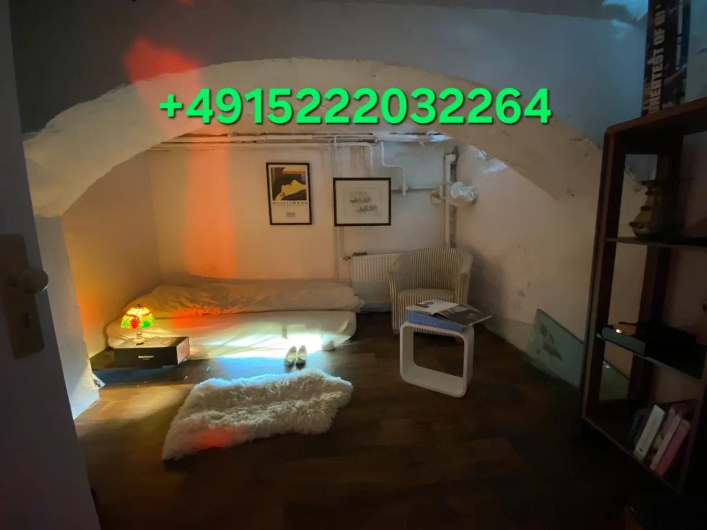 Stanza economica per studenti con ampia illuminazione in 