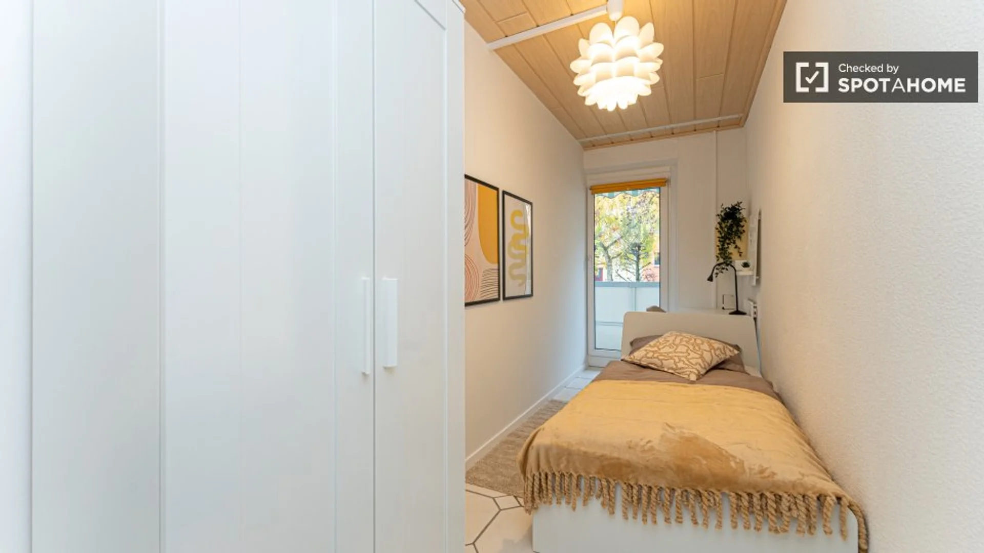 Affordable room for students with ample lighting in 