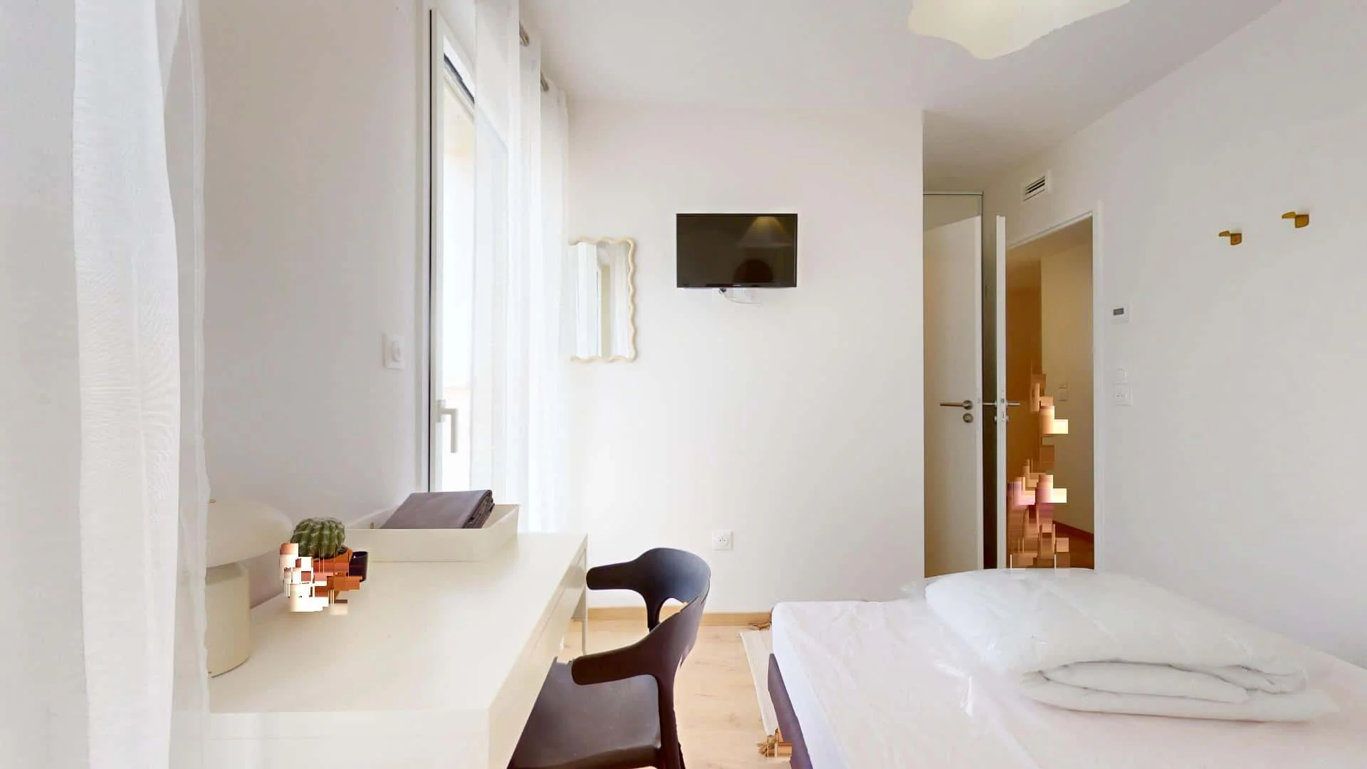 Habitación estudiantil económica cerca del campus en 