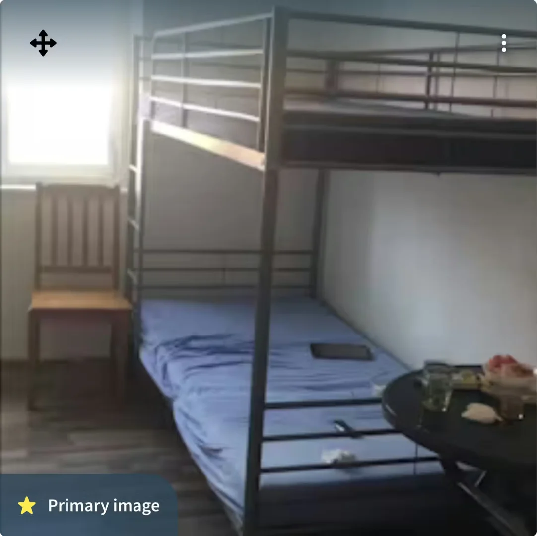 Student room in  with study area and shared facilities