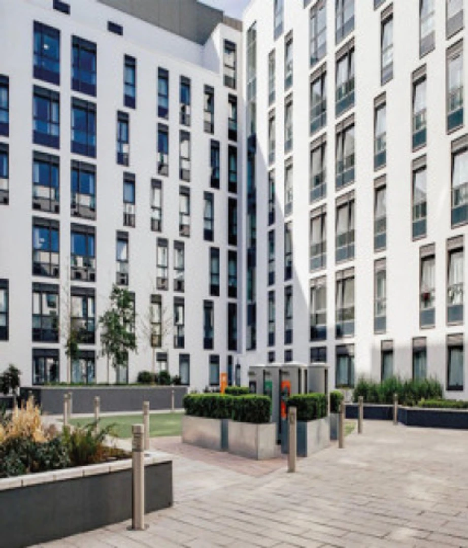 Student room in  with study area and shared facilities