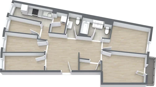 Habitación privada en Alexander Parkside, Bernhard-Weiß-Straße 1-3, 10178 Berlin, Germany, imagen 6 de 20