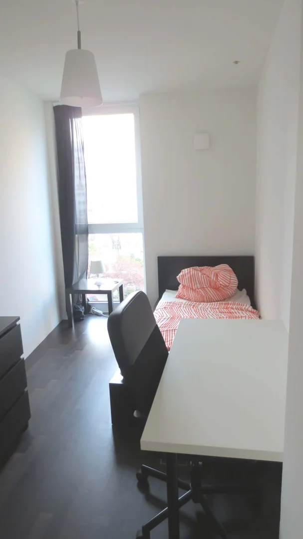 Habitación estudiantil amplia y cómoda en 
