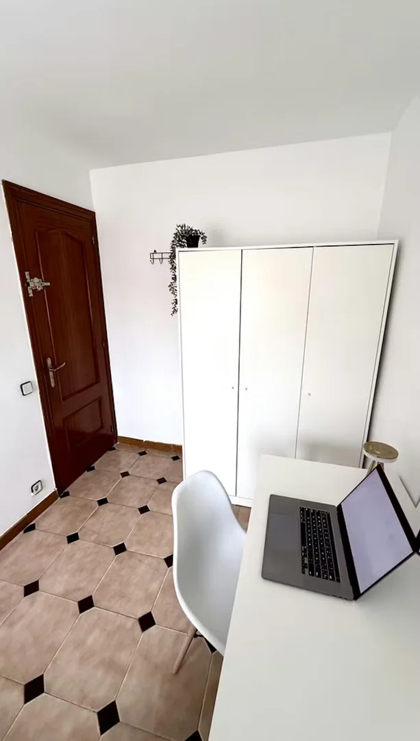 Stanza economica per studenti con ampia illuminazione in 