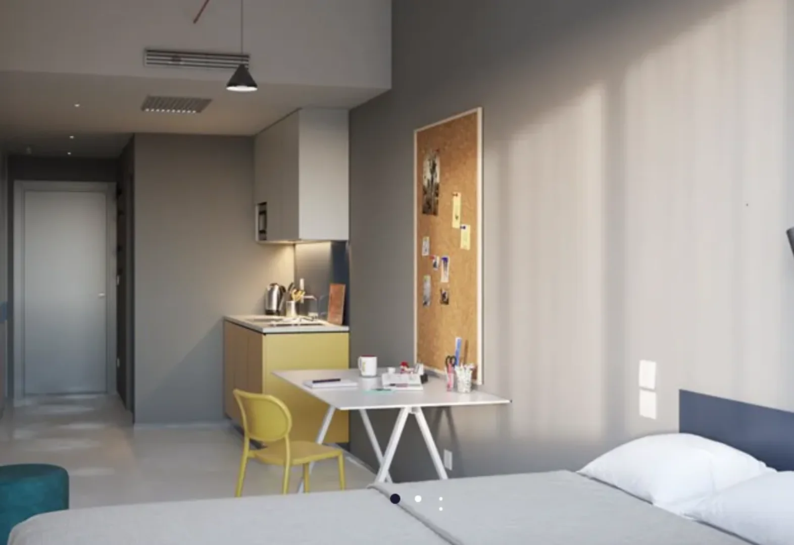 Habitación para estudiantes en  con modernas comodidades
