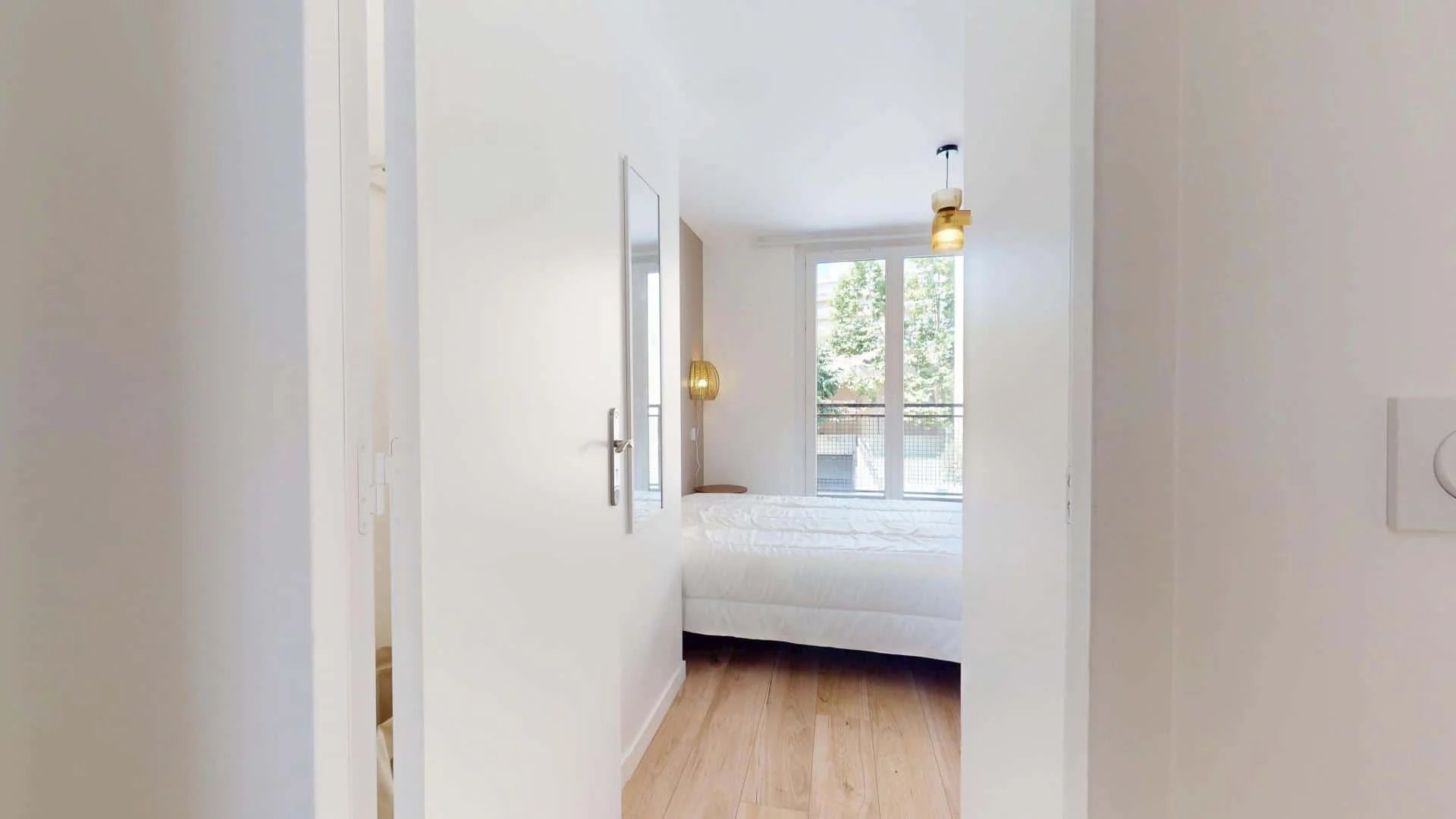 Affordable room for students with ample lighting in