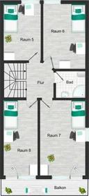 Quarto privado em Sandgrubenweg, 81737 München-Ramersdorf-Perlach, Germany, imagem 14 de 16