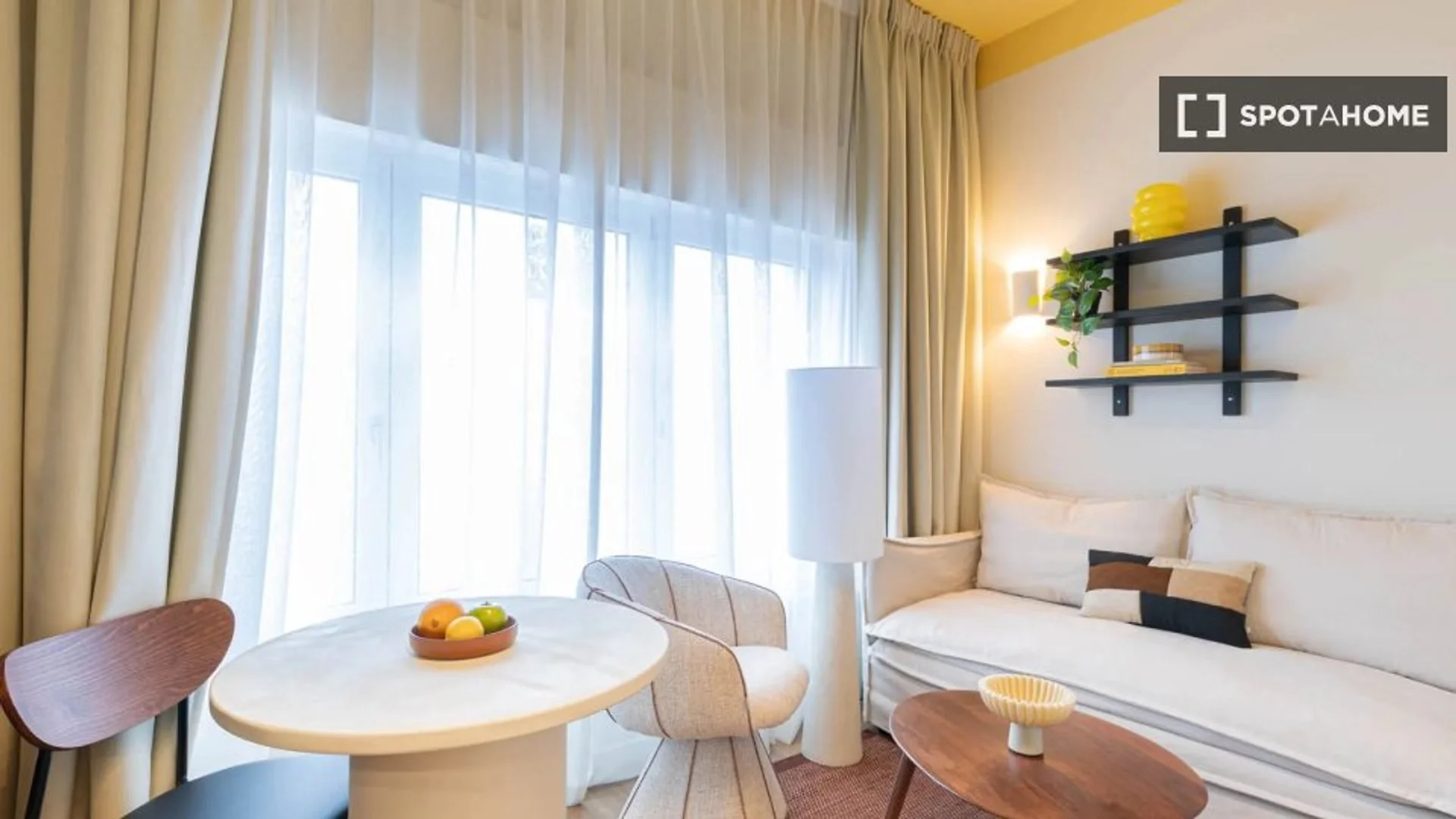 Affordable studio apartment with essential features in 