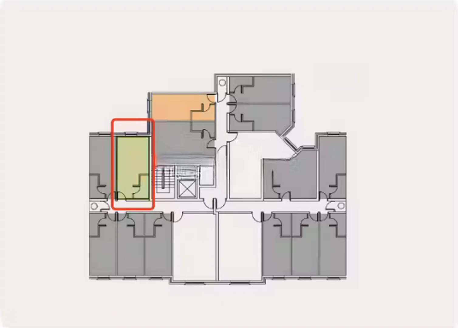 Student room in with study area and shared facilities