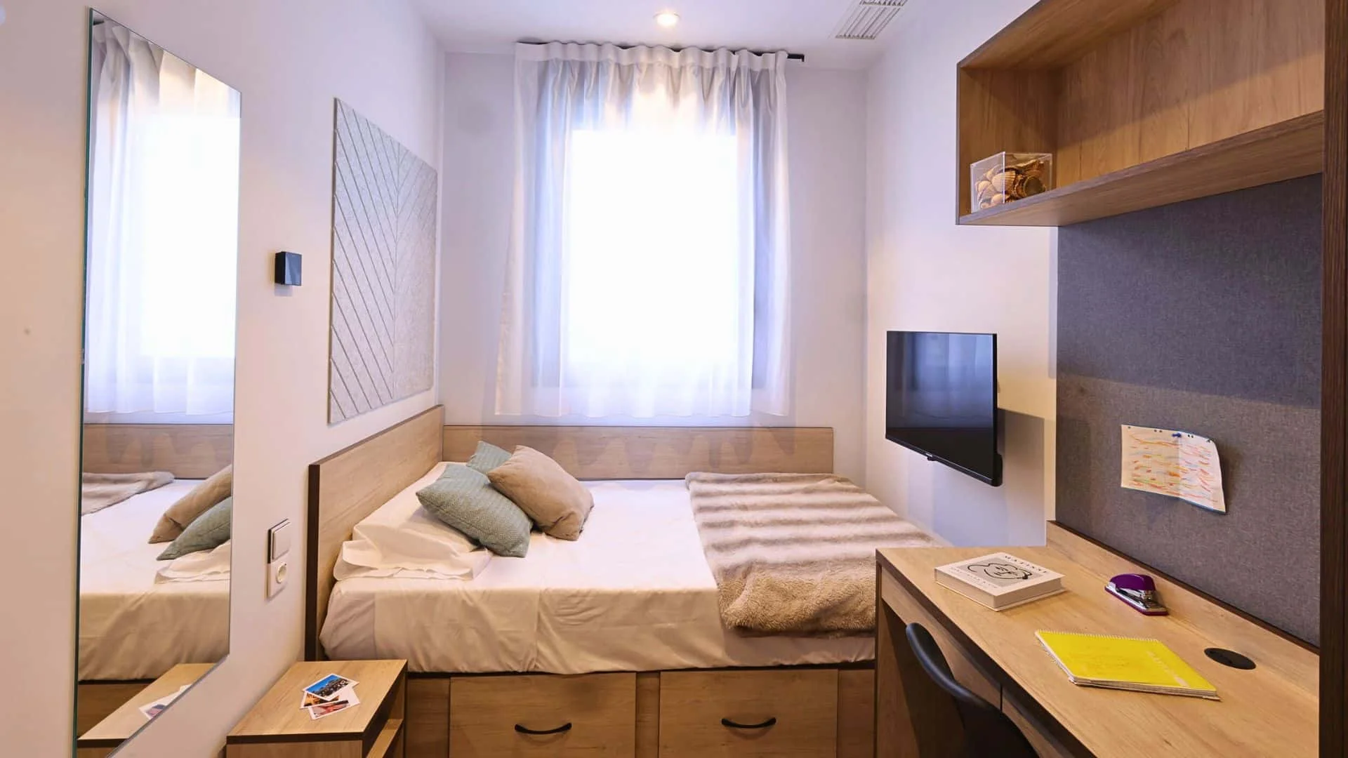 Quarto de estudante funcional perfeito para estudar em 