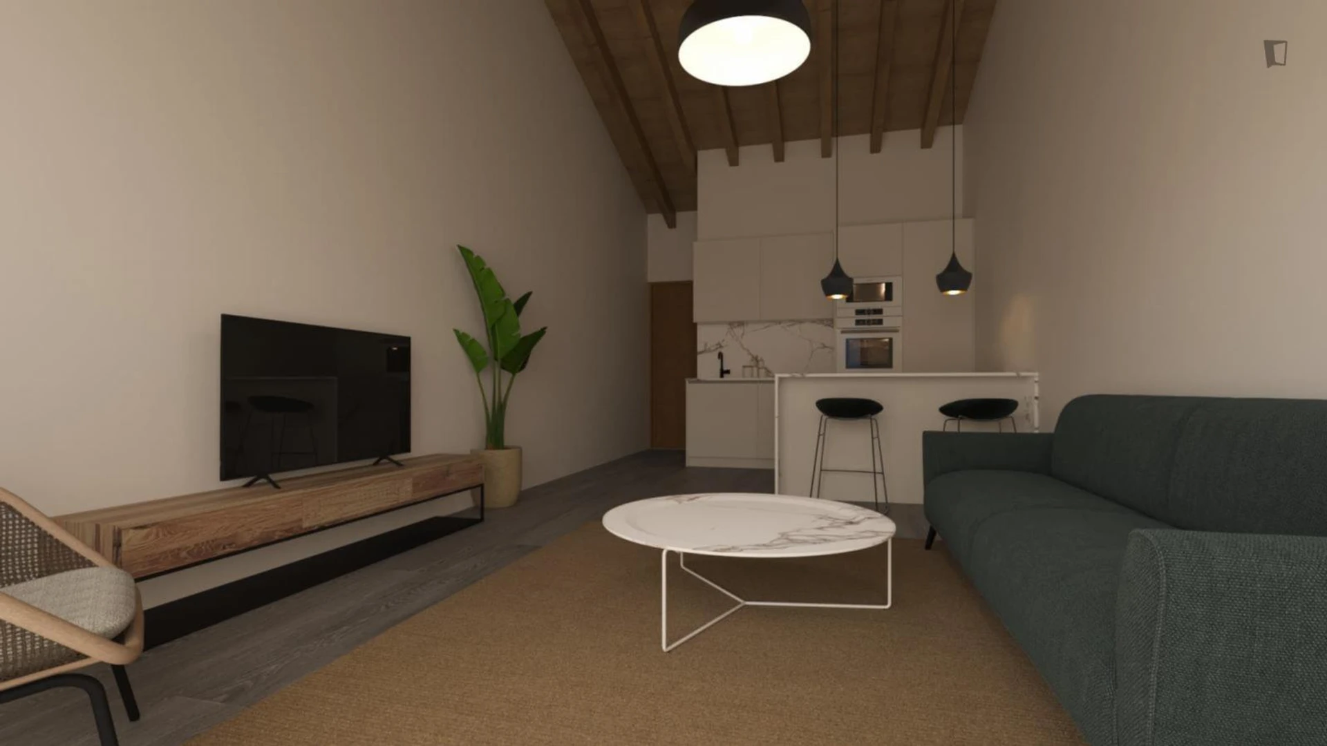 bölgesinde mükemmel ulaşım bağlantılarına sahip öğrenci dostu stüdyo
