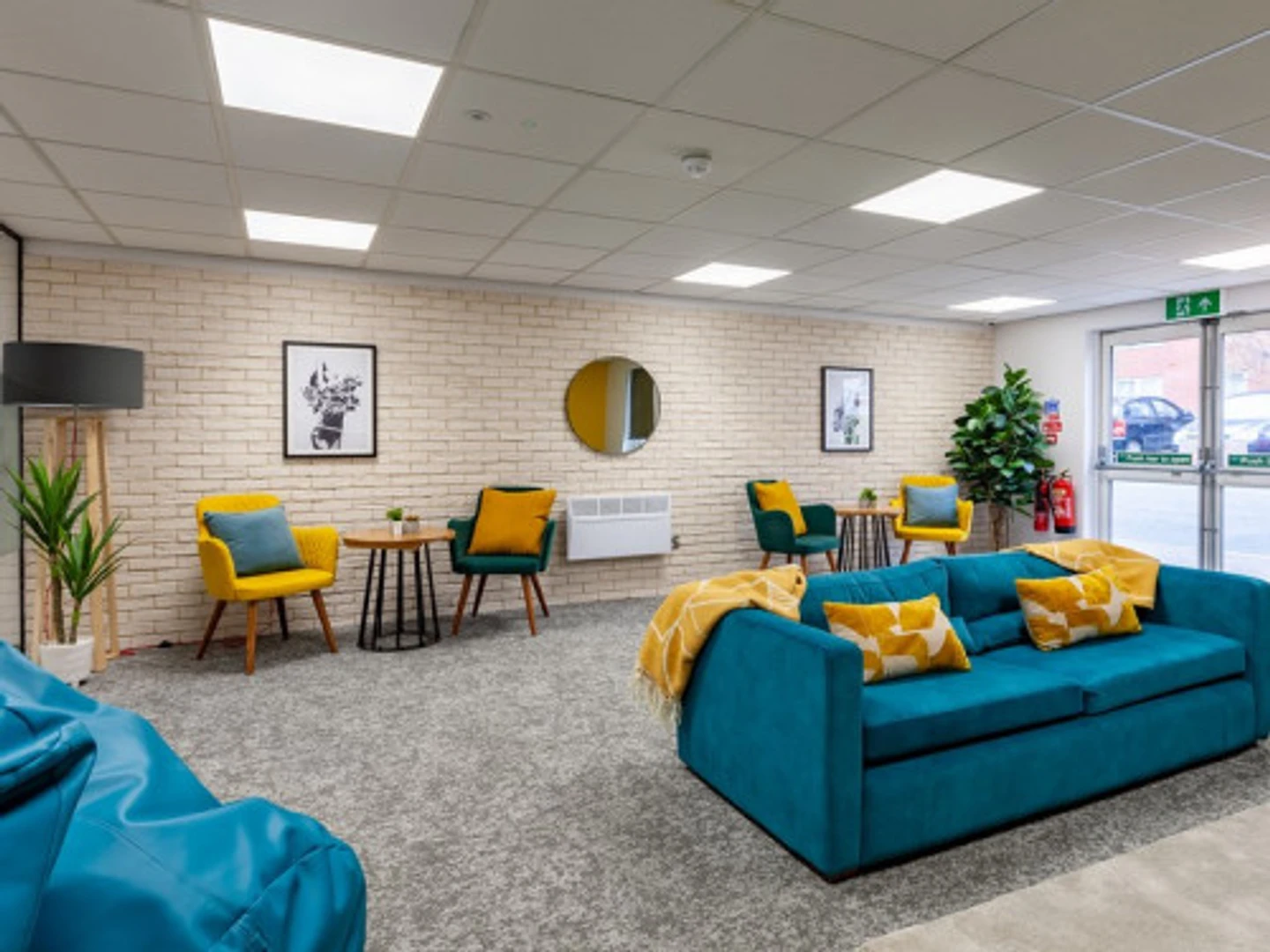 Affordable room for students with ample lighting in 