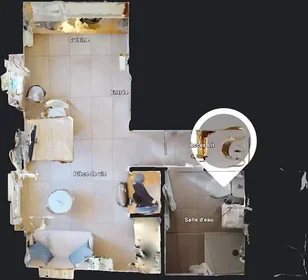 Apartamento inteiro em Rue Jouffroy, La Terrasse-Bel Air-Carnot-Montaud, imagem 6 de 10