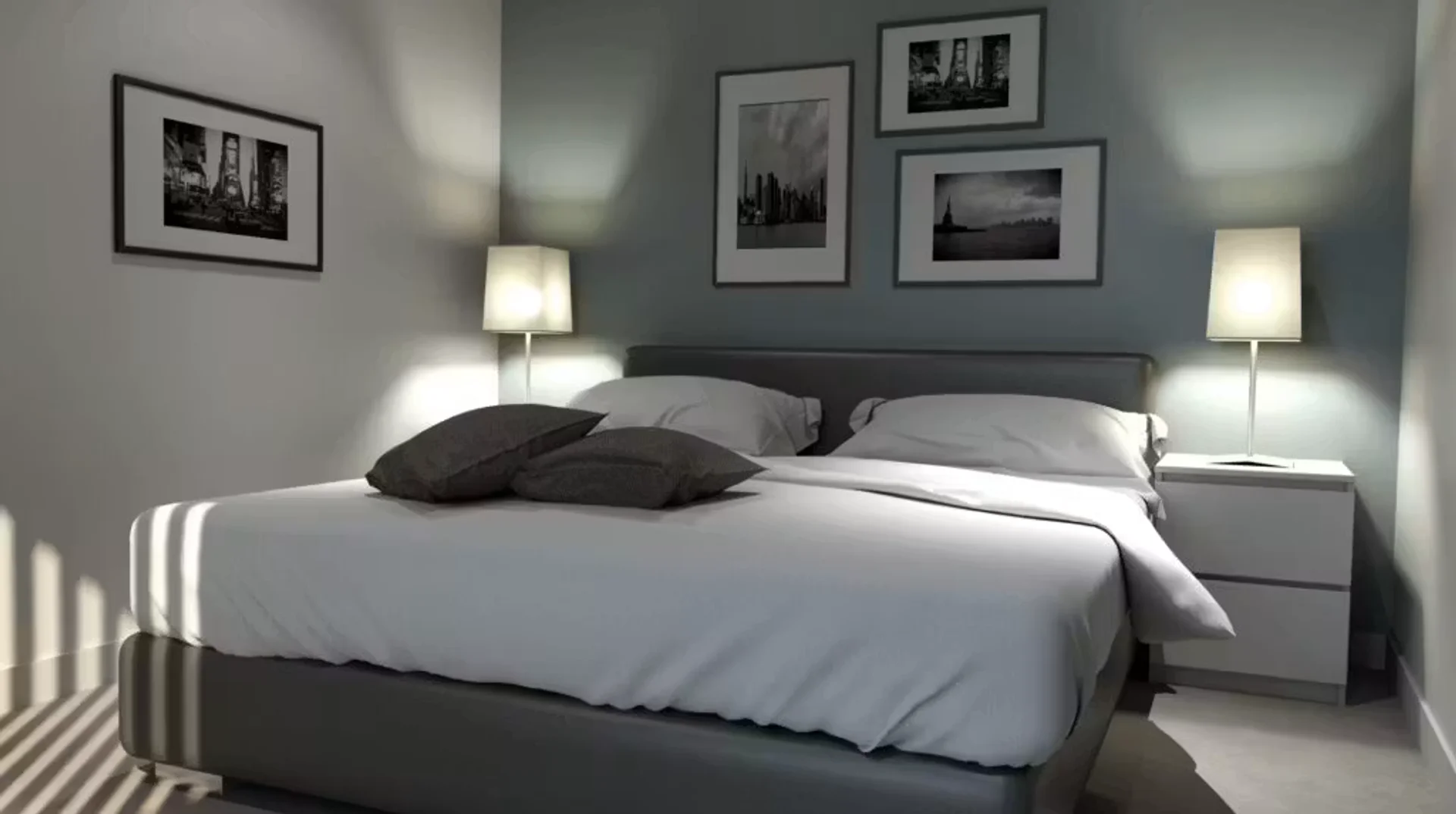 Chambre conviviale pour les étudiants dans avec des équipements modernes
