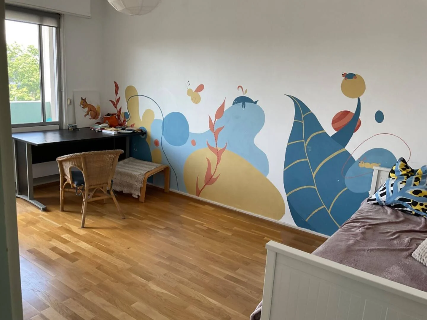 Quarto de estudante confortável e espaçoso em 