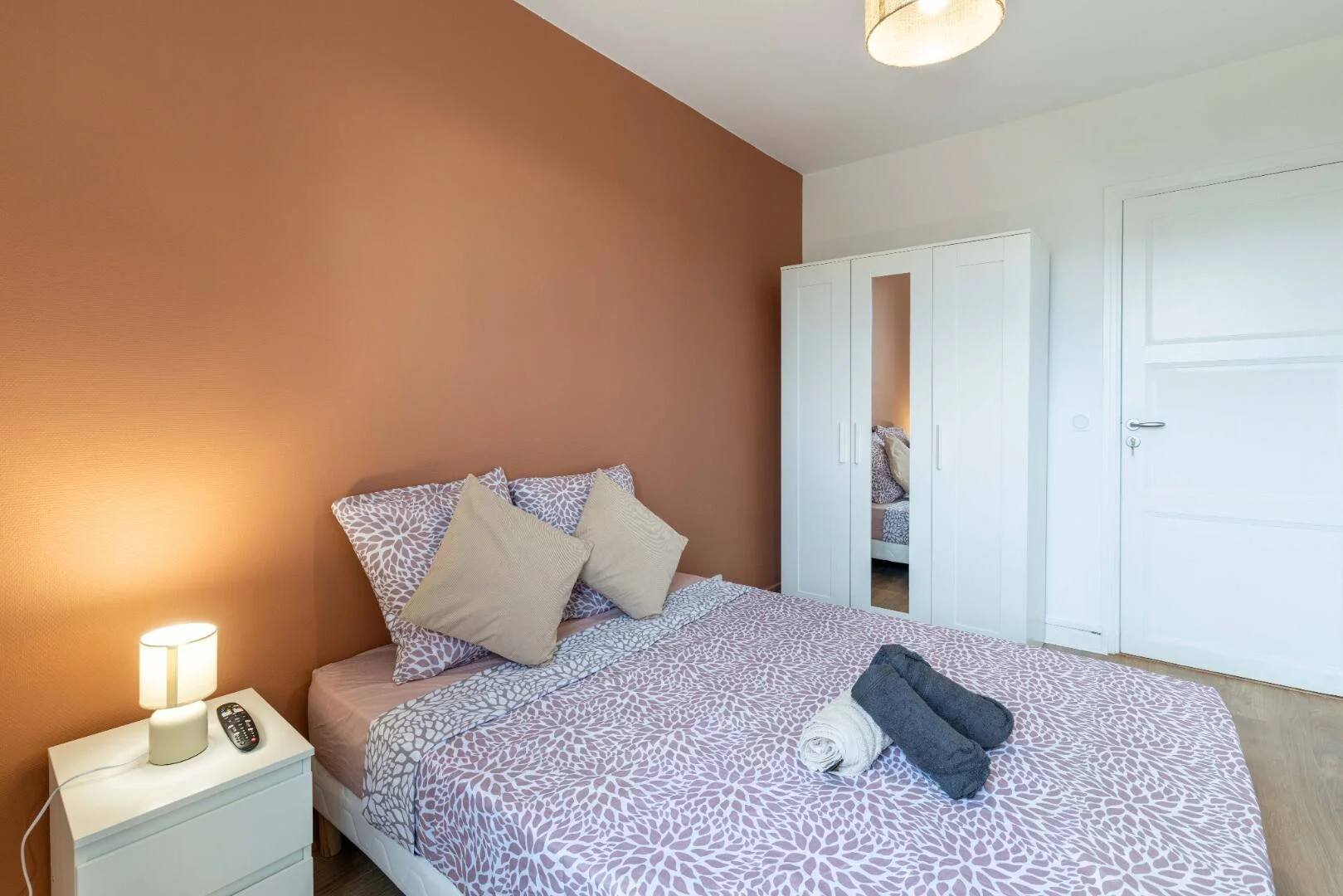 Student room in  with study area and shared facilities