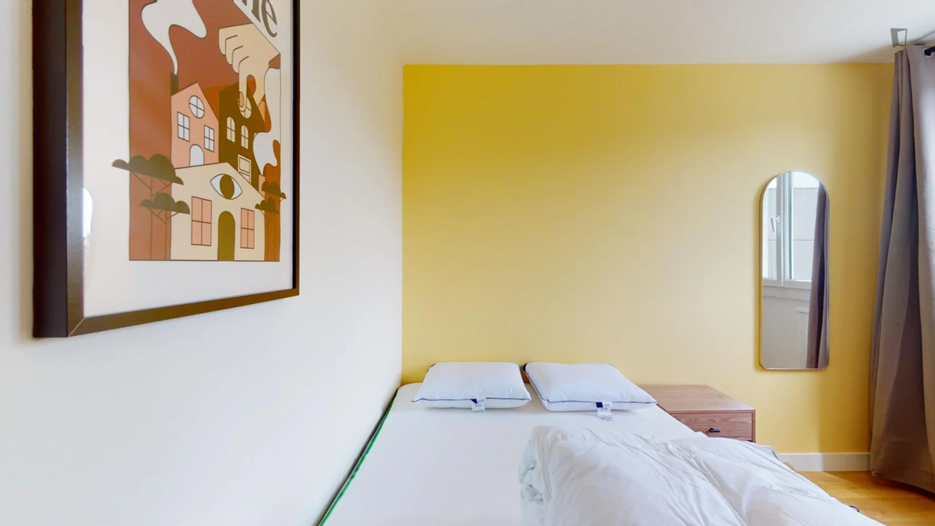 Chambre d'étudiant confortable et spacieuse dans 