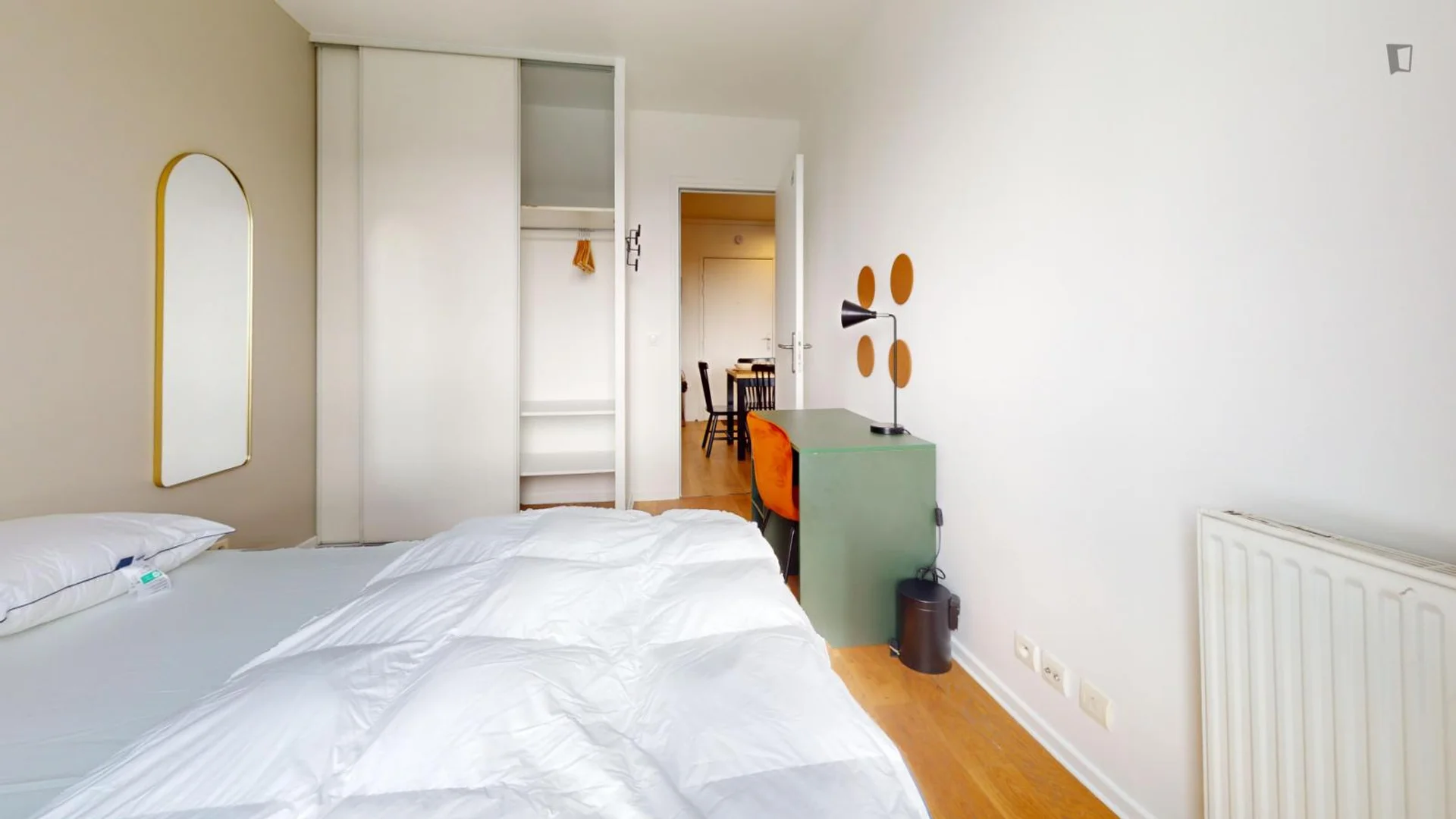 Student room in  with study area and shared facilities