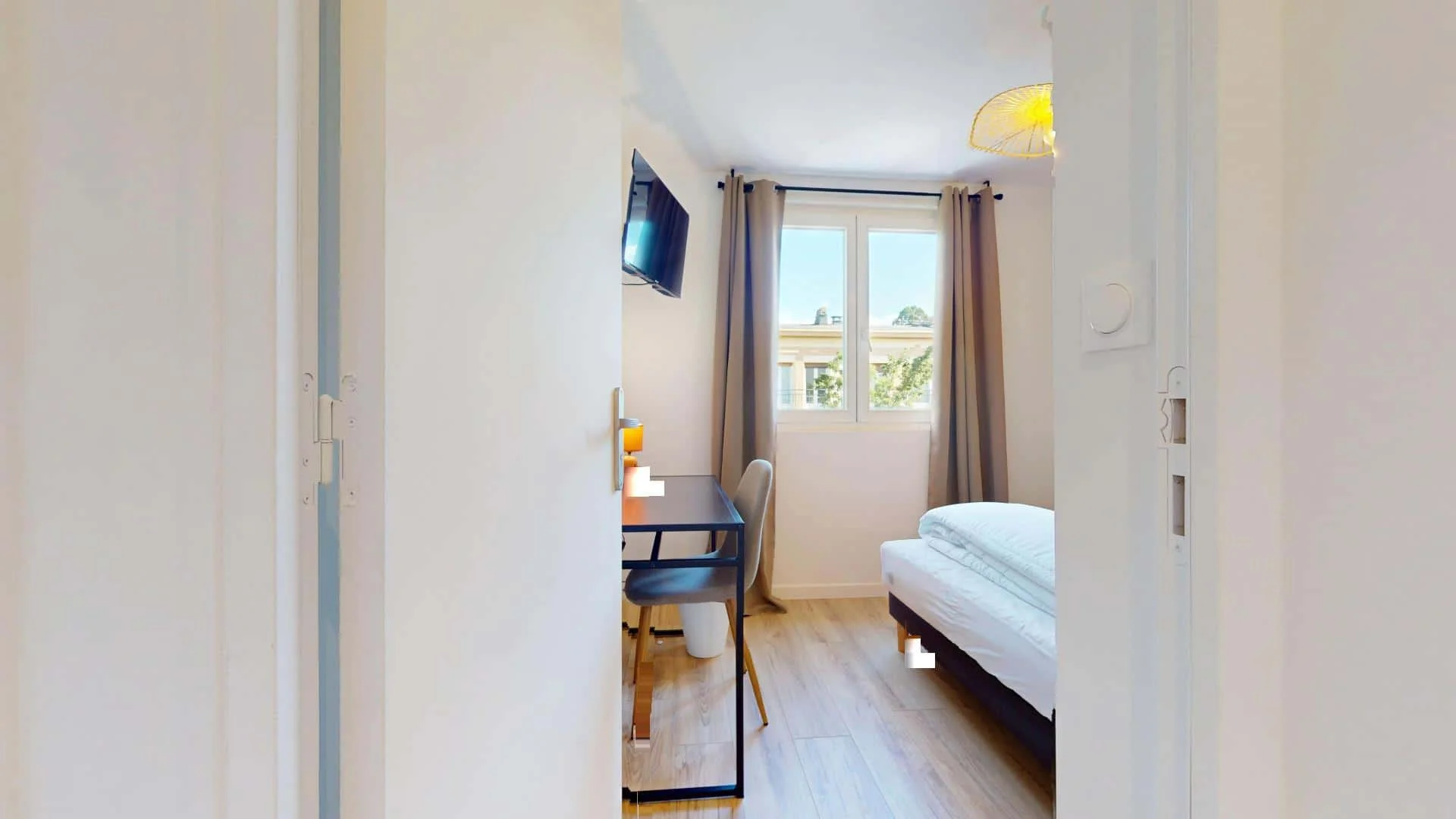 Chambre d'étudiant économique avec emplacement pratique dans 