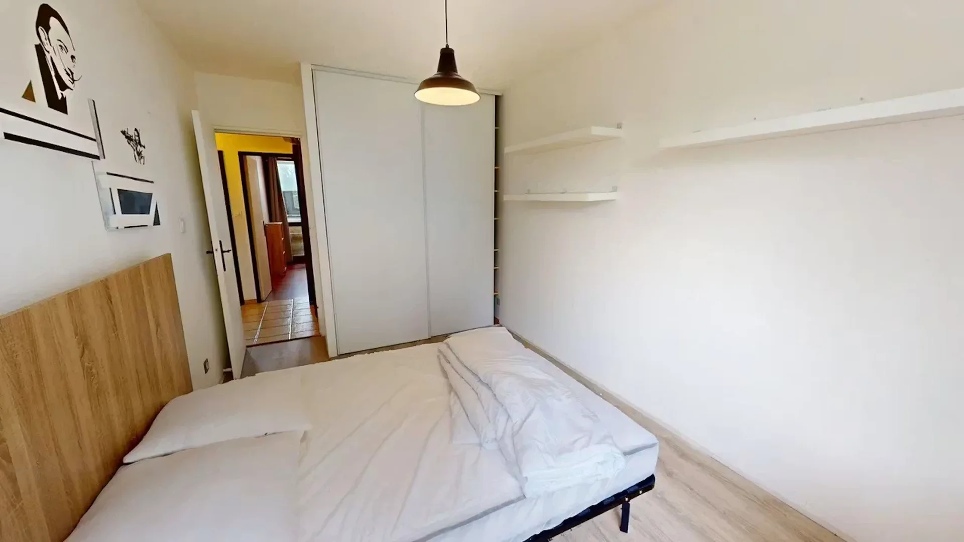 Affordable room for students with ample lighting in 