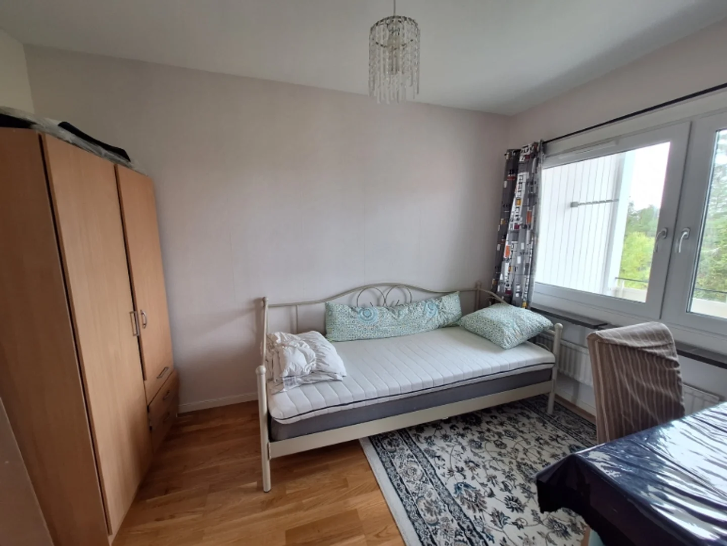 Affordable room for students with ample lighting in 