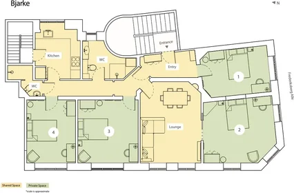 Habitación privada en Frederiksberg, Denmark, imagen 21 de 21