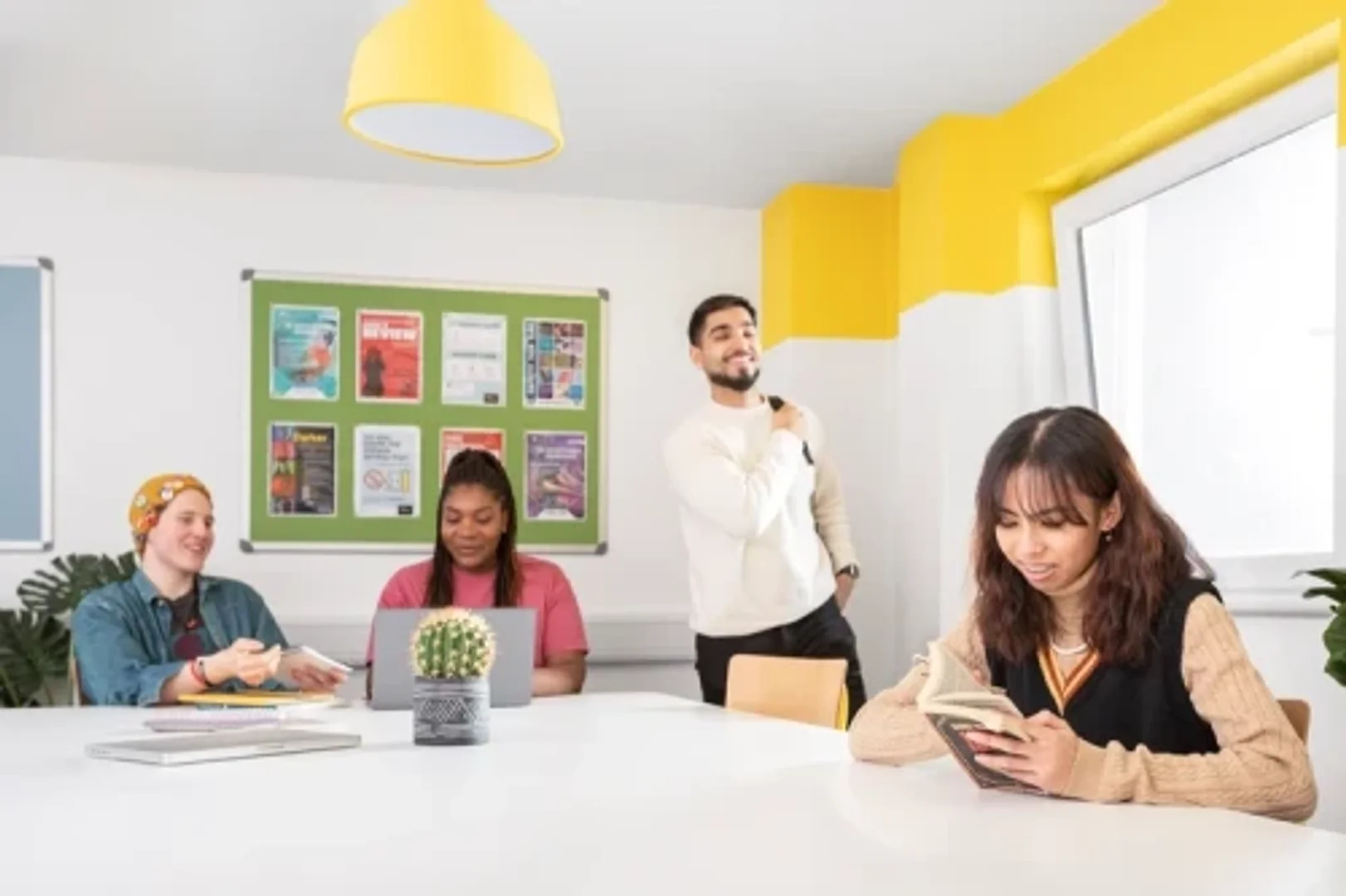 Student room in  with study area and shared facilities
