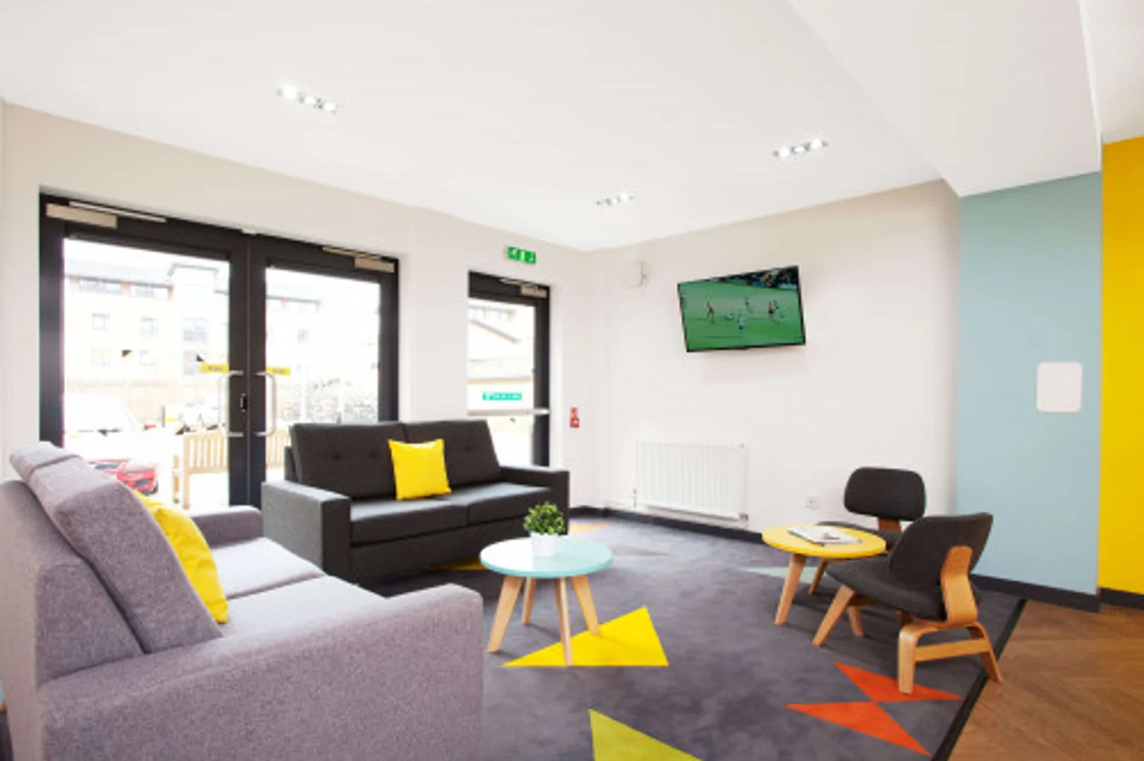 Affordable room for students with ample lighting in 
