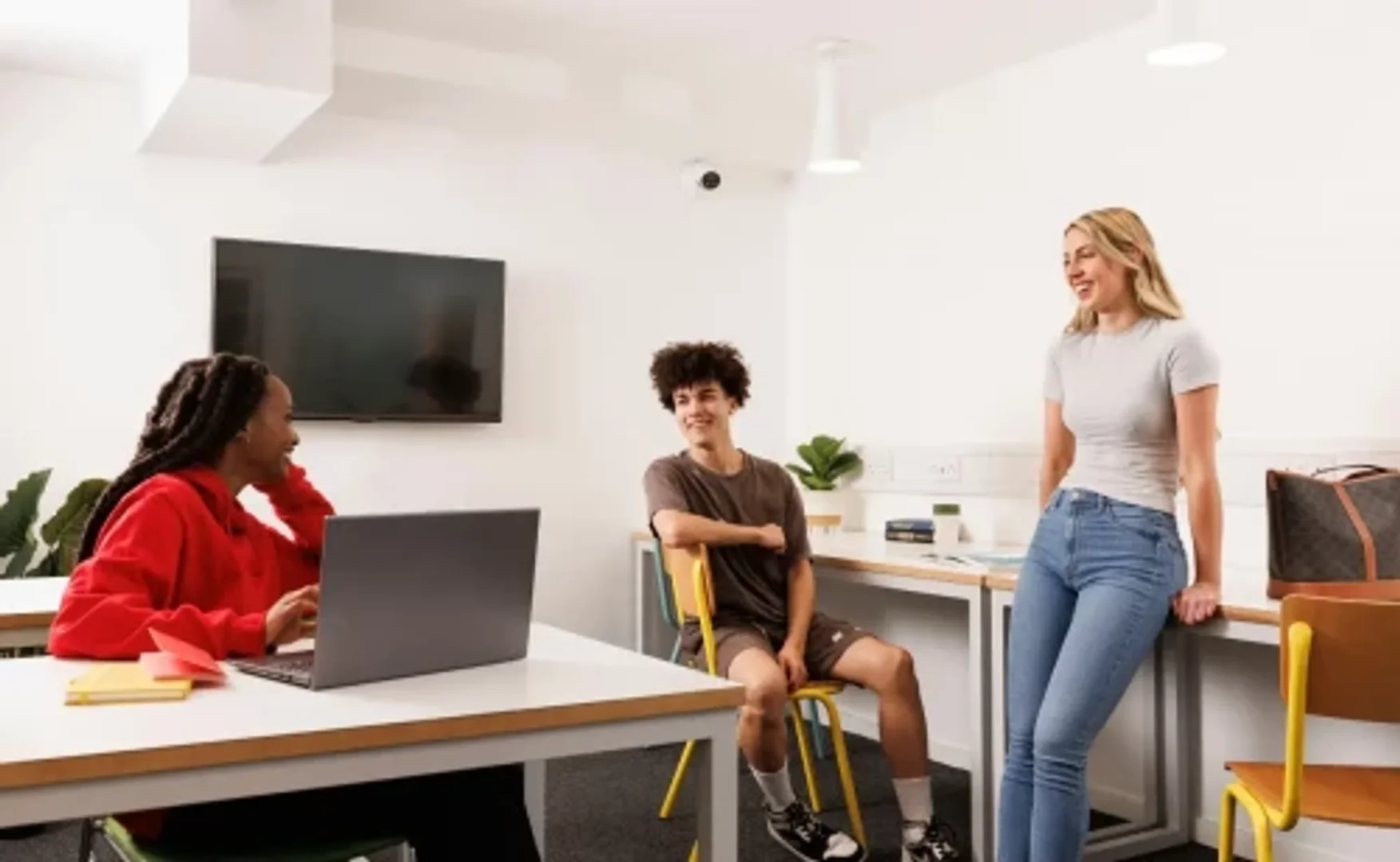 Affordable room for students with ample lighting in 