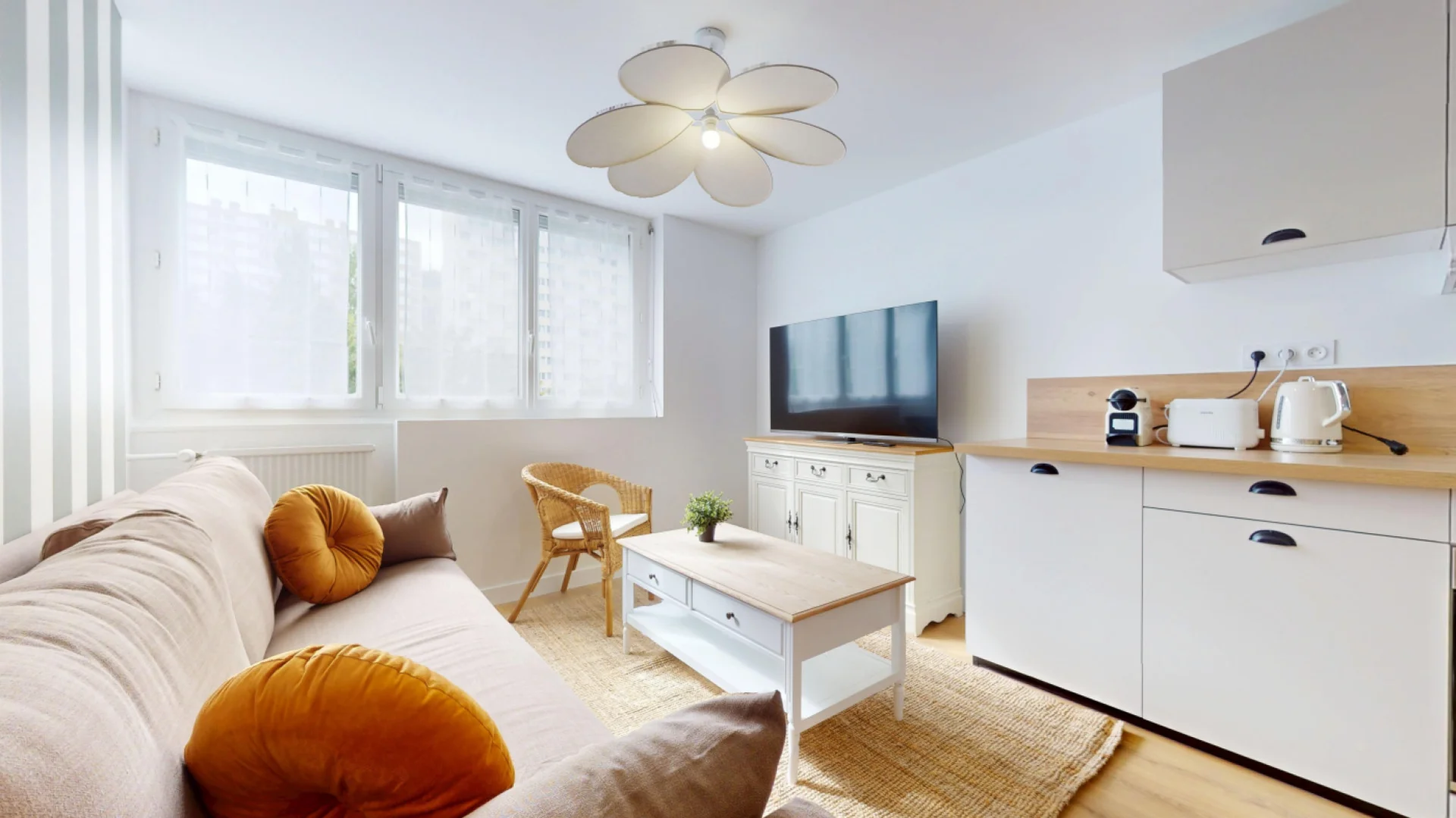 Chambre à louer dans un appartement d'étudiant à , entièrement meublée