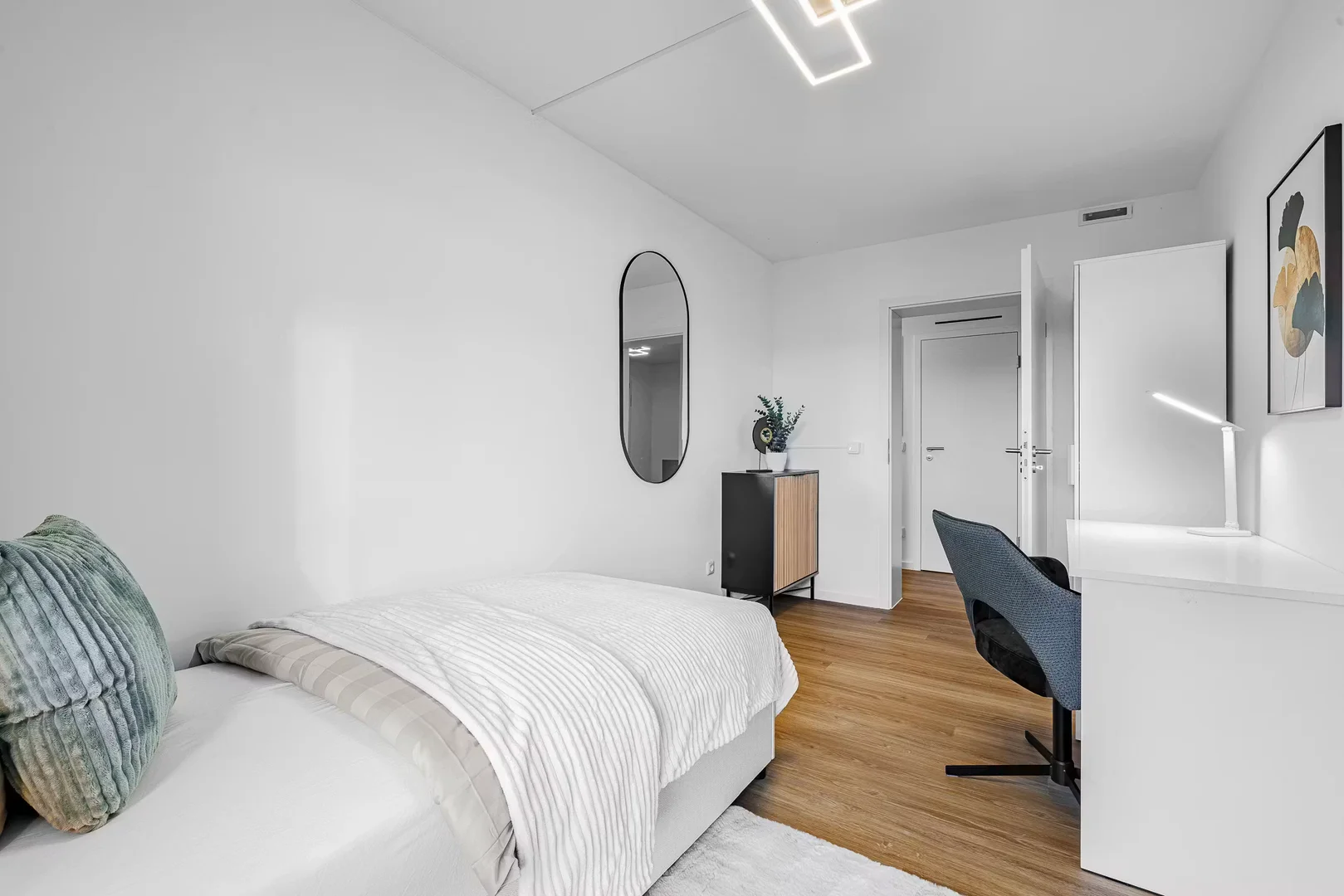 Quarto acolhedor para estudantes disponível em