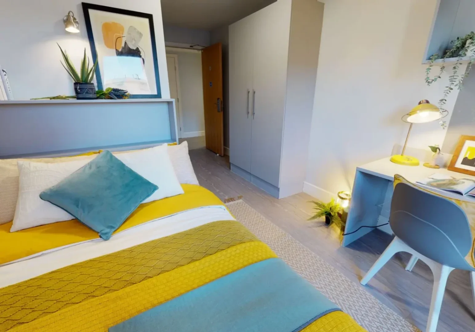 Chambre d'étudiant confortable et spacieuse dans 