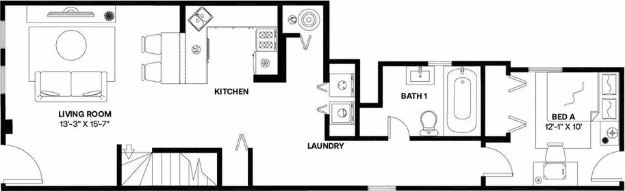 Habitación privada en #1587: Near West Side Chicago 60612, imagen 8 de 12