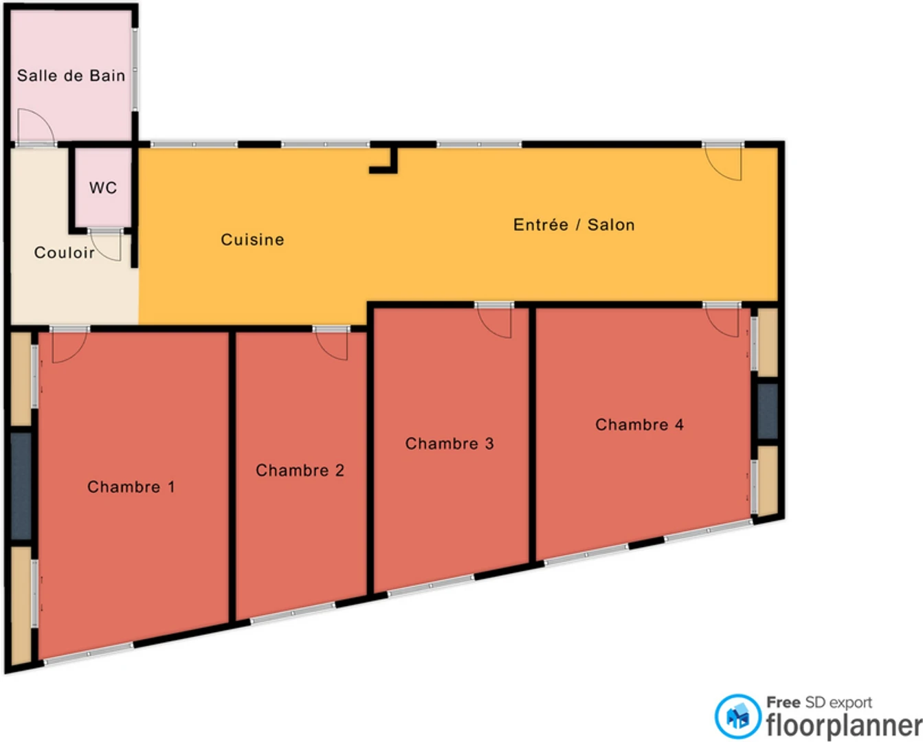 Quarto amigo do estudante em com comodidades modernas
