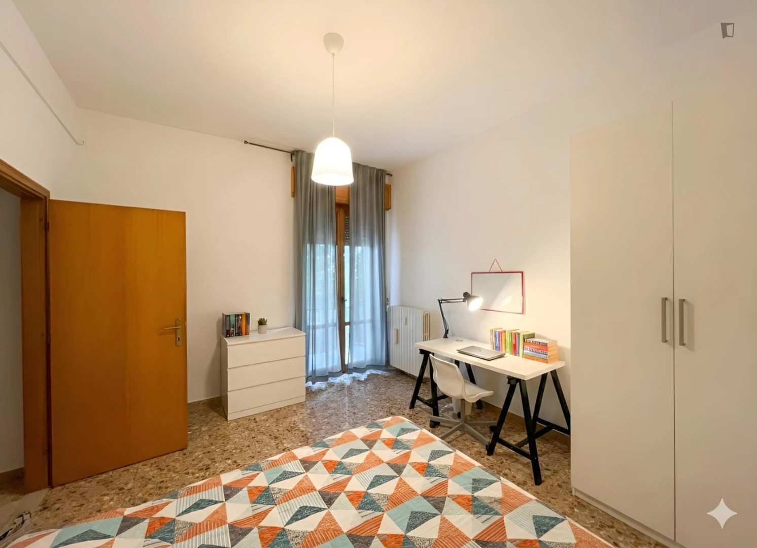 Student room in  with study area and shared facilities