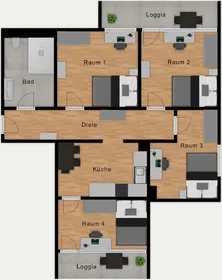 Private room at Riesenburgstraße, Aubing-Lochhausen-Langwied, image 1 of 10