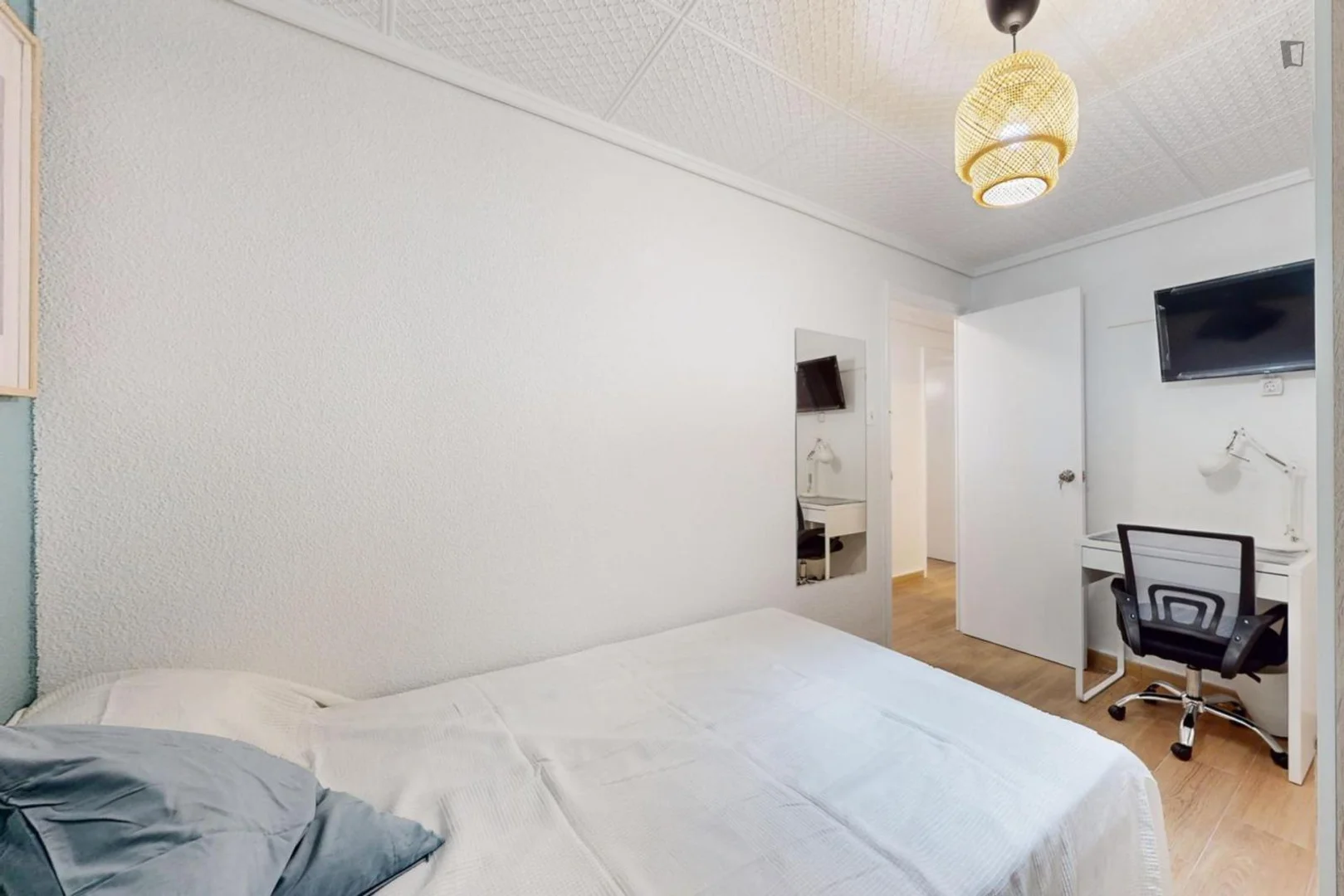 Affordable room for students with ample lighting in 