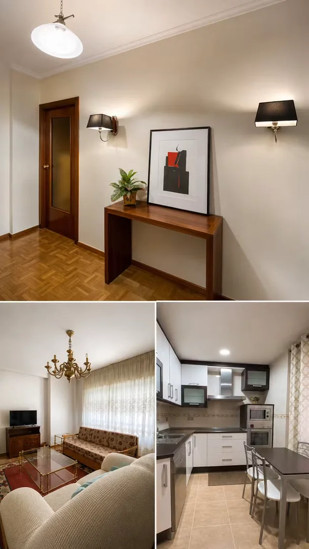 Quarto acessível para estudantes com iluminação ampla em 