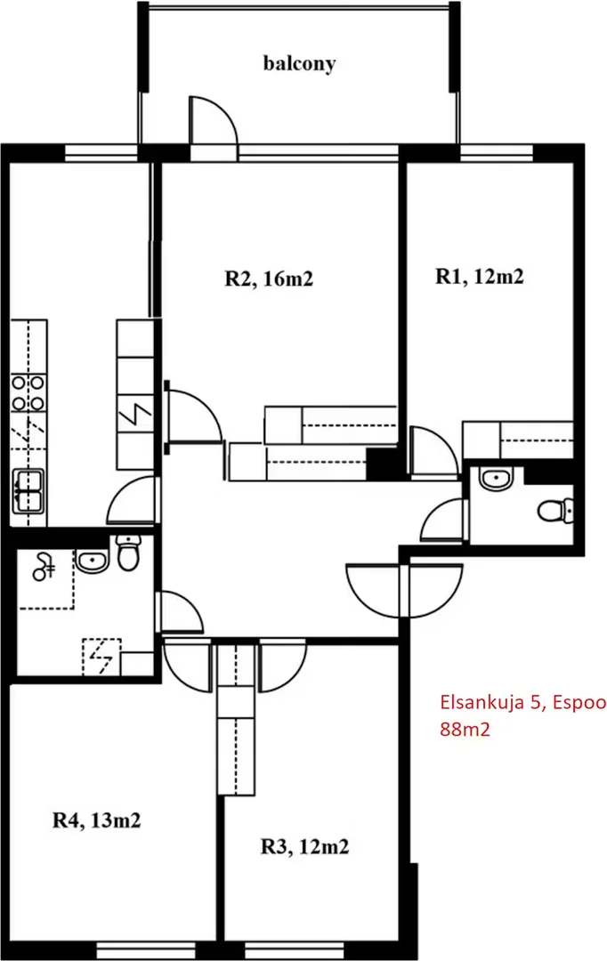 Habitación estudiantil económica cerca del campus en 
