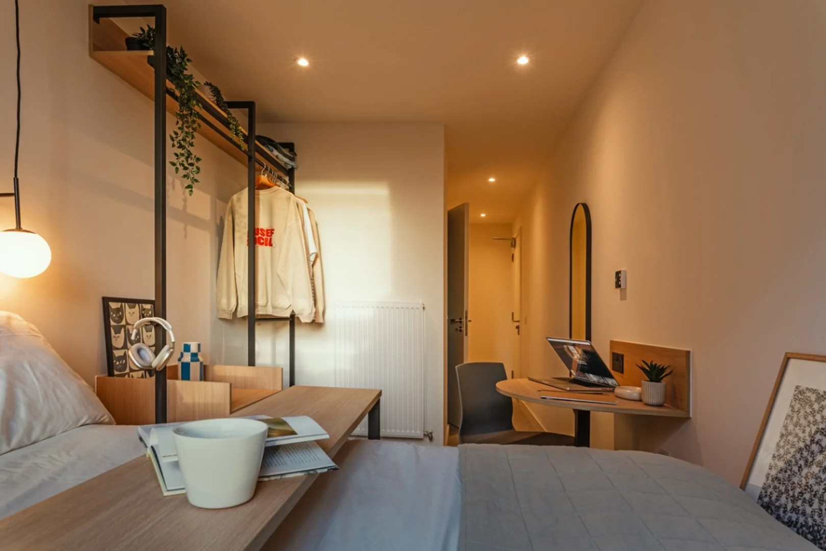 Chambre d'étudiant confortable et spacieuse dans 