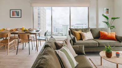 Habitación privada en residencia en 55 Cheapside Street, Glasgow, G3 8BH, UK, imagen 22 de 37