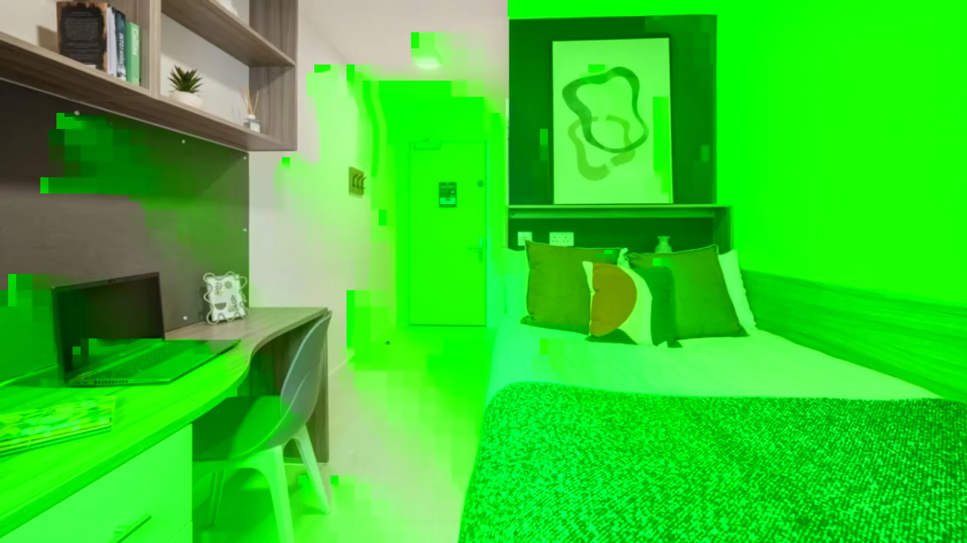 Bright and airy student room with easy university access in