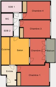 Chambre privée en résidence à 8 Rue Petit, image 4 de 4