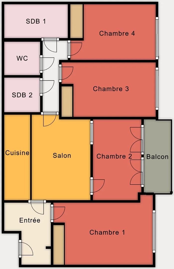 Chambre confortable pour étudiants disponible dans