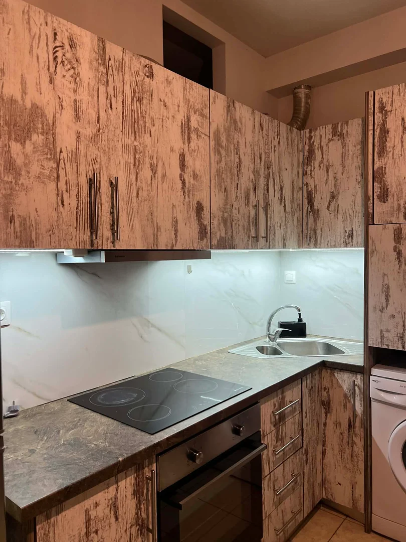 Niedrogi apartament typu studio z niezbędnymi funkcjami w
