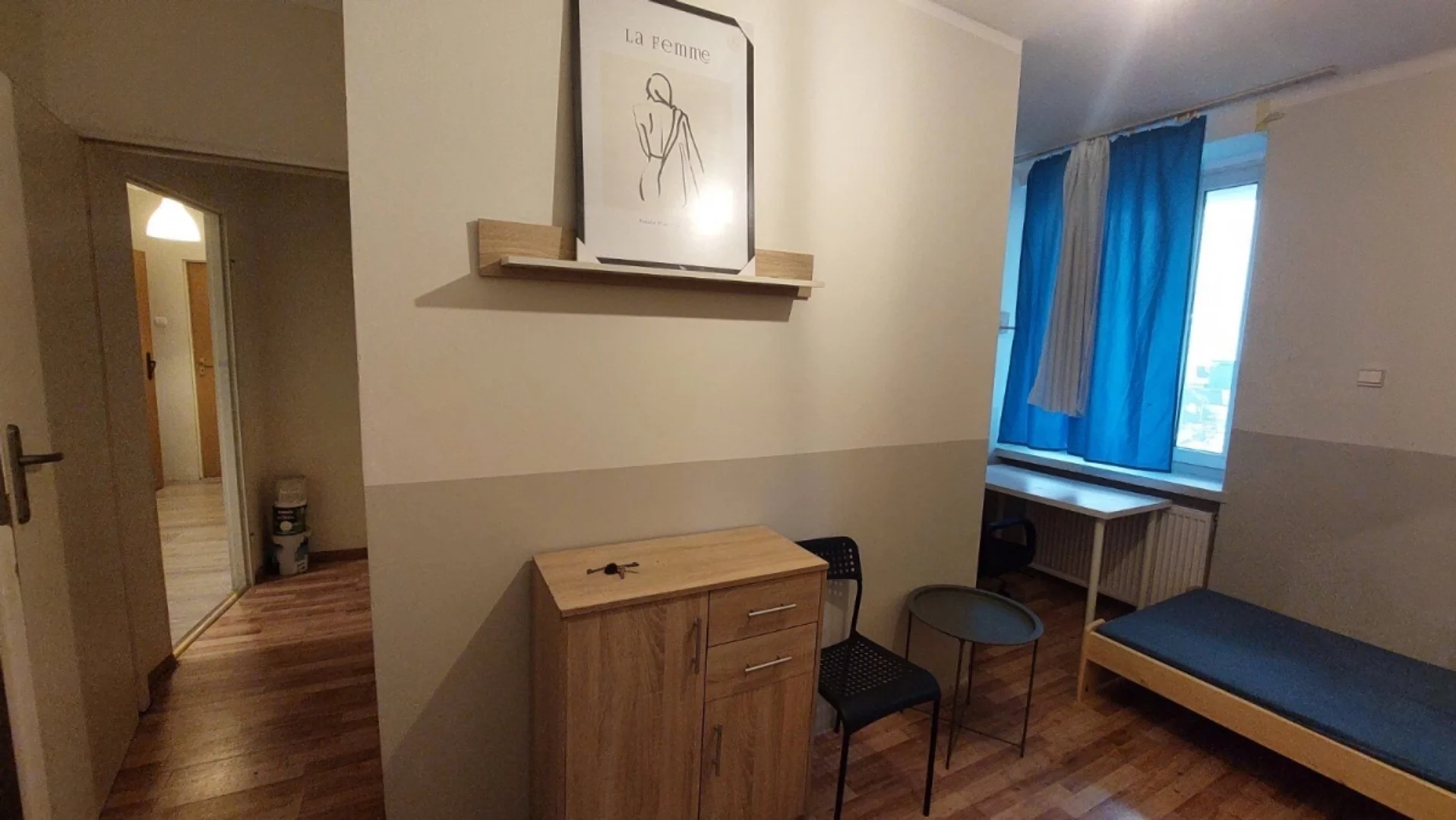 Stanza per studenti luminosa e ariosa con facile accesso all'università a 