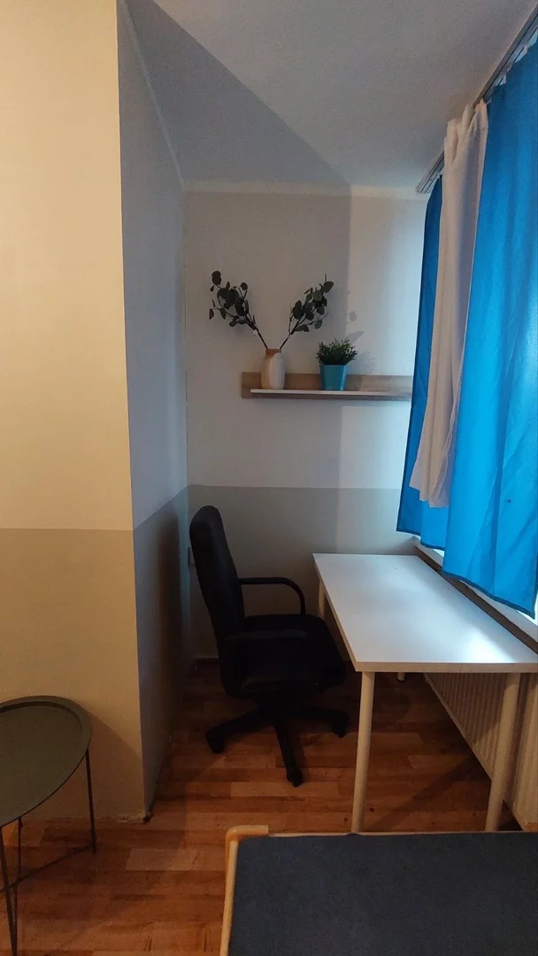 Stanza per studenti luminosa e ariosa con facile accesso all'università a 