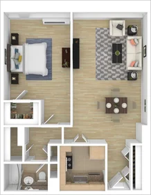 整租 在住宅内 在 225, Massachusetts Ave., Unit 199-1117, Fenway, Boston, MA, 02115, 1的图像1